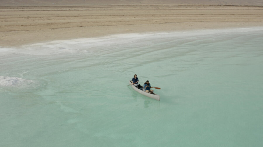 Project for a Rift Valley Crossing A canoe built with magnesium extracted from Dead Sea water and used on the 30th of November 2016 in an attempted crossing of the Dead Sea from Israel to Jordan