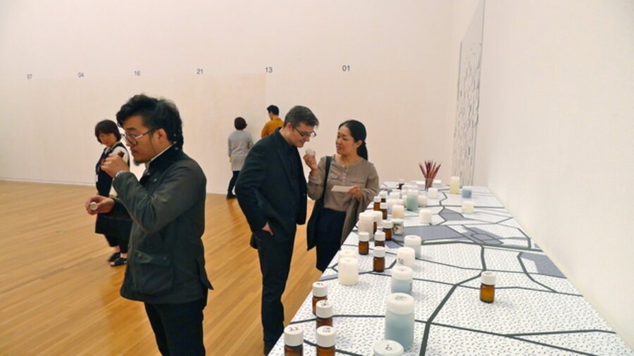 SmellScape Tokyo display, Museum of Contemporary Art, Tokyo