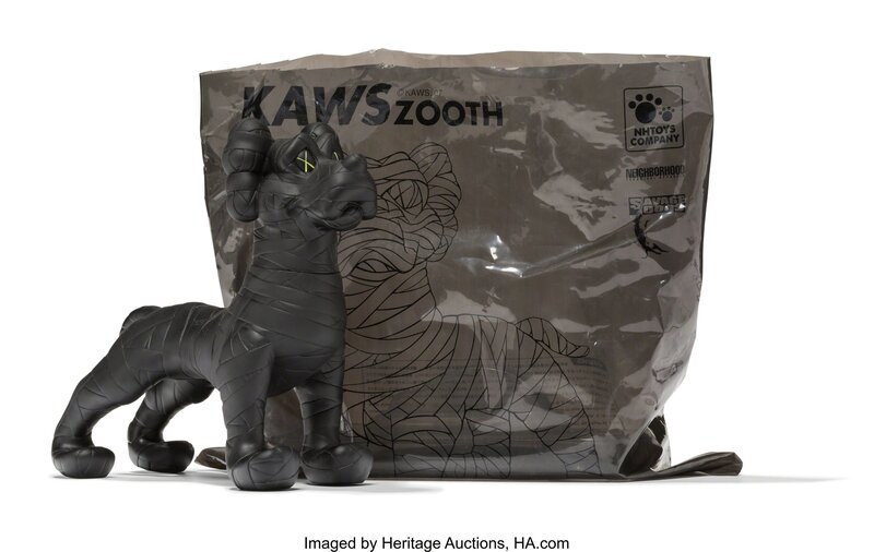 KAWS X Neighborhood, ‘Zooth (Black)’, 2007, Sculpture, Painted cast vinyl, Heritage Auctions