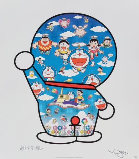Takashi Murakami, ‘Doraemon and Friends Under the Blue Sky’, 2019