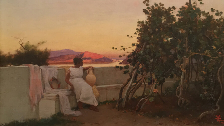Vintage Time in a Capri Garden