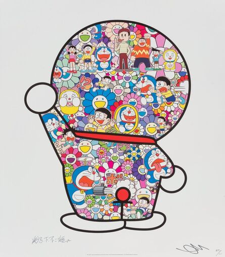 Takashi Murakami, ‘Mr. Fujiko F. Fujio and Doraemon Are in the Field of Flowers’, 2018