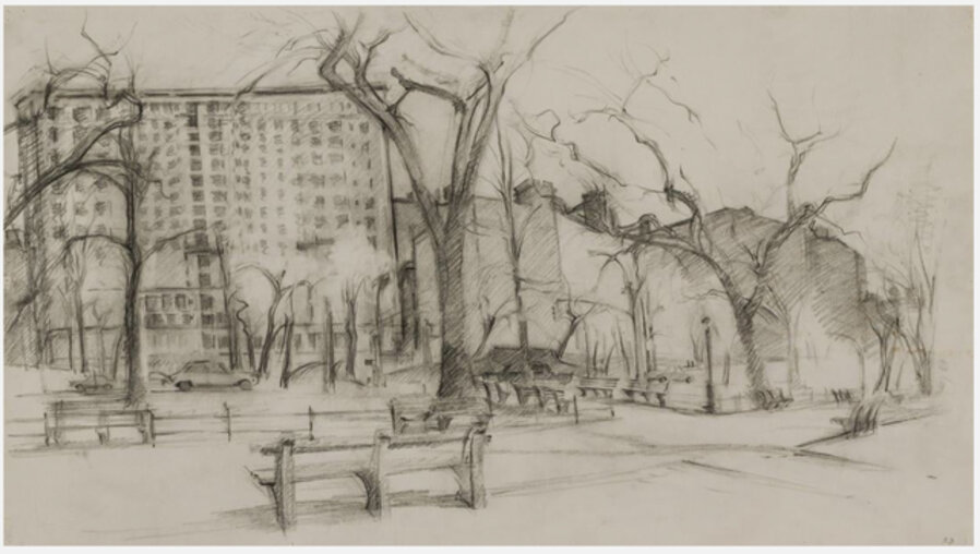 Riverside Drive with the Gates of Columbia