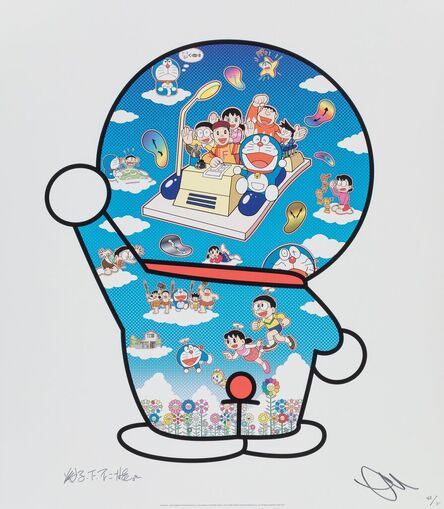 Takashi Murakami, ‘Doraemon, Let's Go Beyond These Dimensions on a Time Machine with Master Fujiko F. Fujio!’, 2020