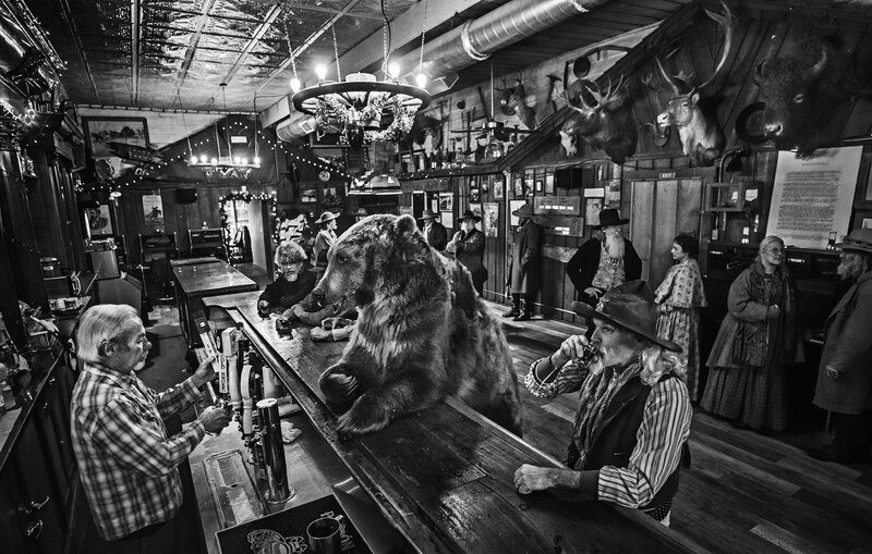 David Yarrow, ‘A Bear Walks Into A Bar’, 2016, Photography, Archival Pigment Print, CAMERA WORK