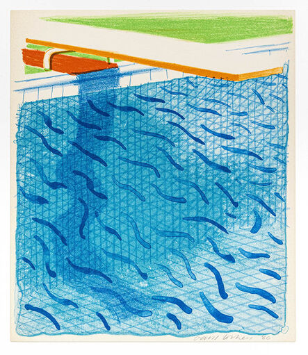David Hockney, ‘Pool Made with Paper and Blue Ink for book Paper Pools (MCA Tokyo 234)’, 1980