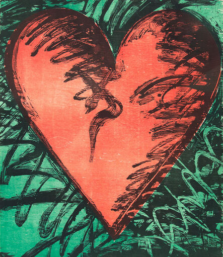 Jim Dine, ‘Rancho Woodcut Heart’, 1982
