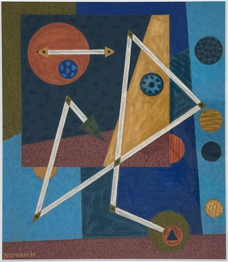 Emil Bisttram, ‘Abstract with Arrows’, 1939