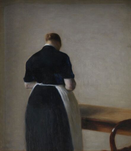 Vilhelm Hammershøi, ‘Woman Seen from the Back’, 1888