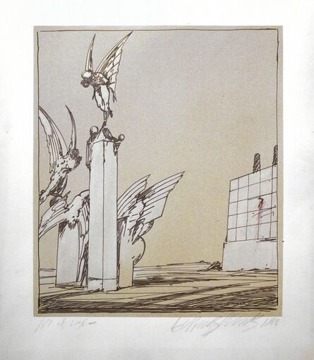 Lebbeus Woods, ‘Untitled, from the Architecture Sculpture Painting series’, 1978