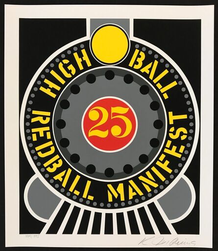 Robert Indiana, ‘Highball on Redball Manifest’, 1998