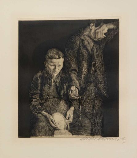 Käthe Kollwitz, ‘Zertretene (Arme Familie)’, 1900