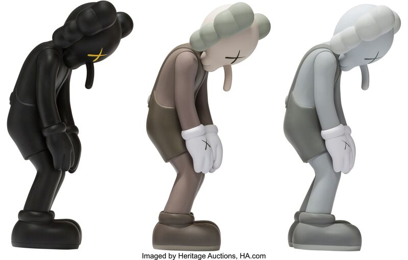 KAWS, ‘Small Lie, set of three’, 2017, Sculpture, Painted cast vinyl, each, Heritage Auctions
