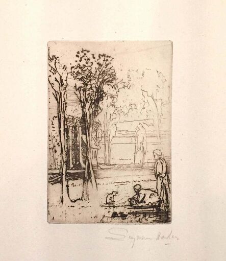 Francis Seymour Haden, ‘Three-tree Farm’, 1870-1879