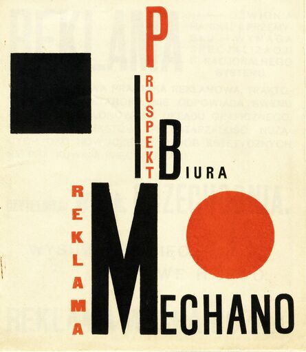 Henryk Berlewi, ‘Reklama Mechano’, 1924
