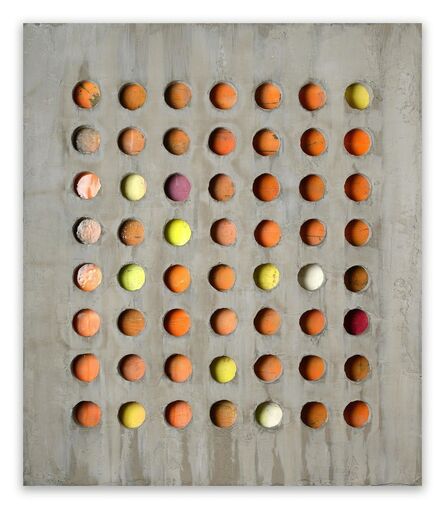 Pierre Auville, ‘56 Circles (Abstract painting)’, 2014