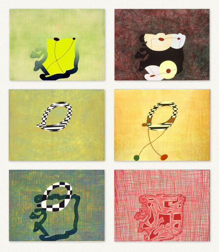 Thomas Nozkowski, ‘Untitled #1–6 (The complete set of six prints)’, 2002