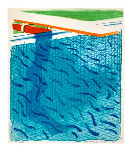 David Hockney, ‘Pool Made with Paper and Blue Ink for Book, from Paper Pools’, 1980