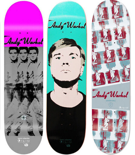 Andy Warhol, ‘Set of 3 skateboard decks’, ca. 2014