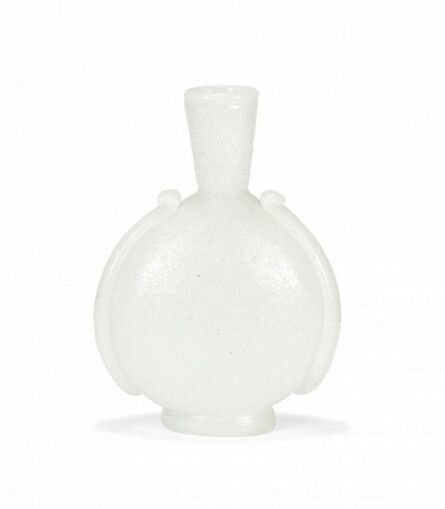 Unknown Italian, ‘Vintage Murano Pulegoso Glass Vase with applications’, 1930s