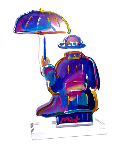 Peter Max, ‘Peter Max Acrylic Sculpture Umbrella Man Signed Large Ver. I #122 with $34,500 Appraisal’, 2016