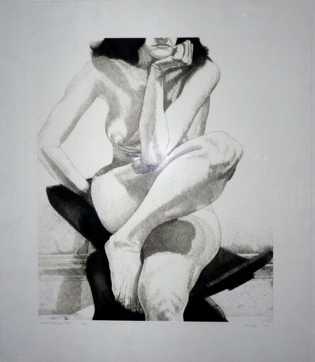 Philip Pearlstein, ‘Nude on Dahomey Stool’, 1976