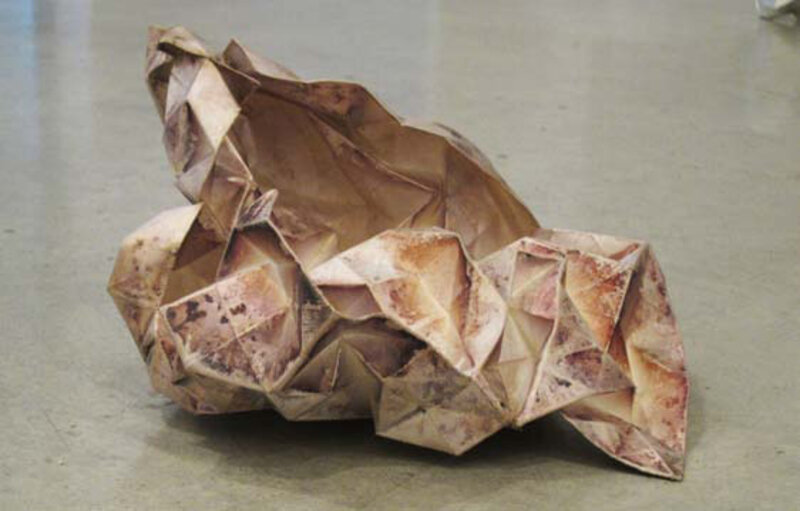Blanca Casas Brullet, ‘BROUILLONS’, 2013, Sculpture, Origami, plata oxidada sobre papel /  Medidas variables, maserre +R