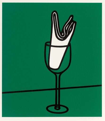 Patrick Caulfield, ‘Her handkerchief swept me along the rhine, from Some Poems of Jules Laforgue’, 1973