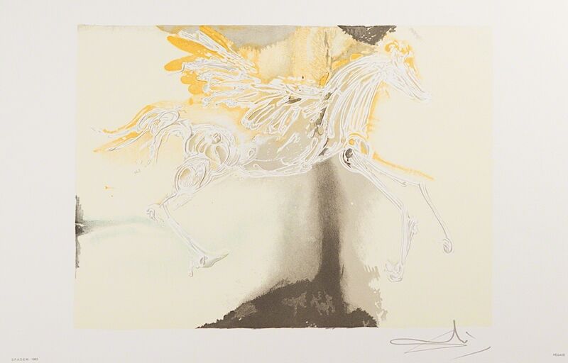 Salvador Dalí, ‘Pégase (Pegasus)’, 1983, Print, Lithograph on Vélin d'Arches Paper, Art Lithographies