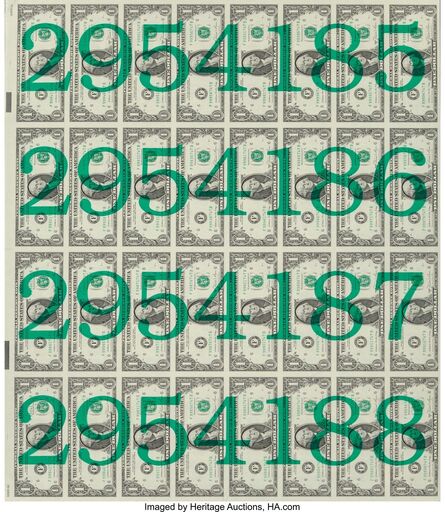 Jonathan Borofsky, ‘Numbered Money’, 1989