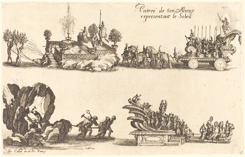 Jacques Callot, ‘Entry of His Highness, Representing the Sun’, 1627, Print, Etching, National Gallery of Art, Washington, D.C.
