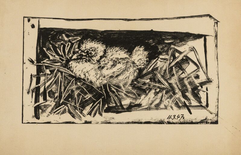 Pablo Picasso, ‘Pigeonneau dans son nid (Bloch 427; Mourlot 71)’, 1947, Print, Lithograph, Forum Auctions