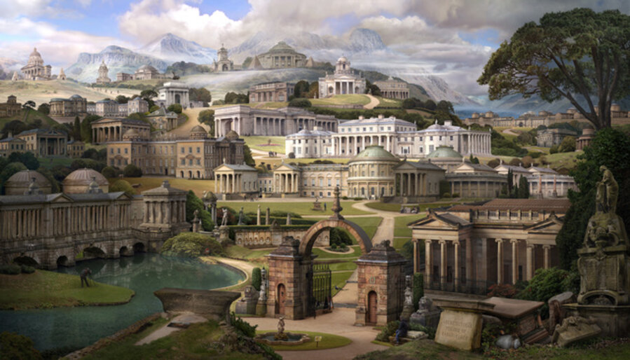 ‘Grand Tour II: Homage to Soane (after Gandy)’