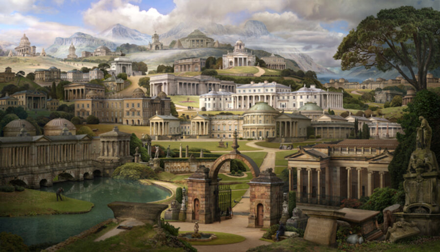 Grand Tour II: Homage to Soane (after Gandy)