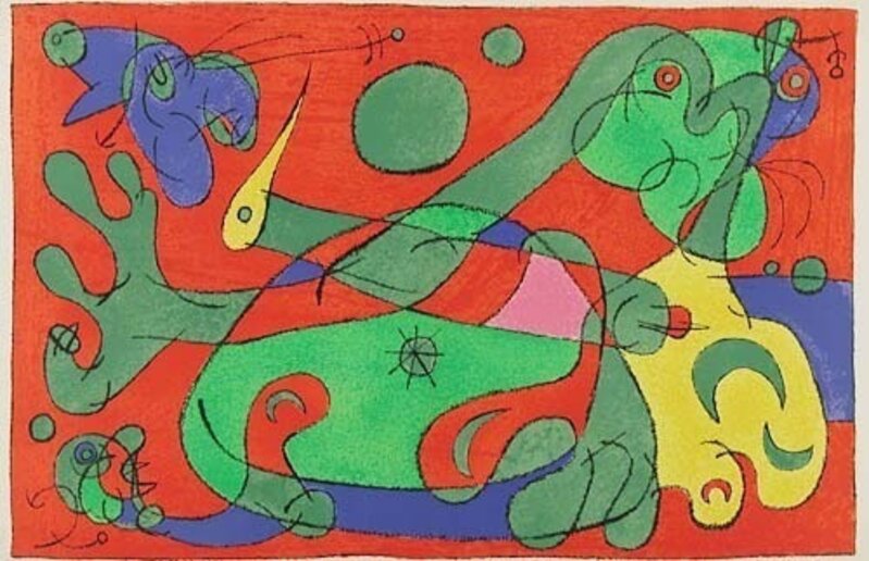 Joan Miró, ‘X. Ubu Roi: La Guerre’, 1966, Print, Lithograph, Contessa Gallery