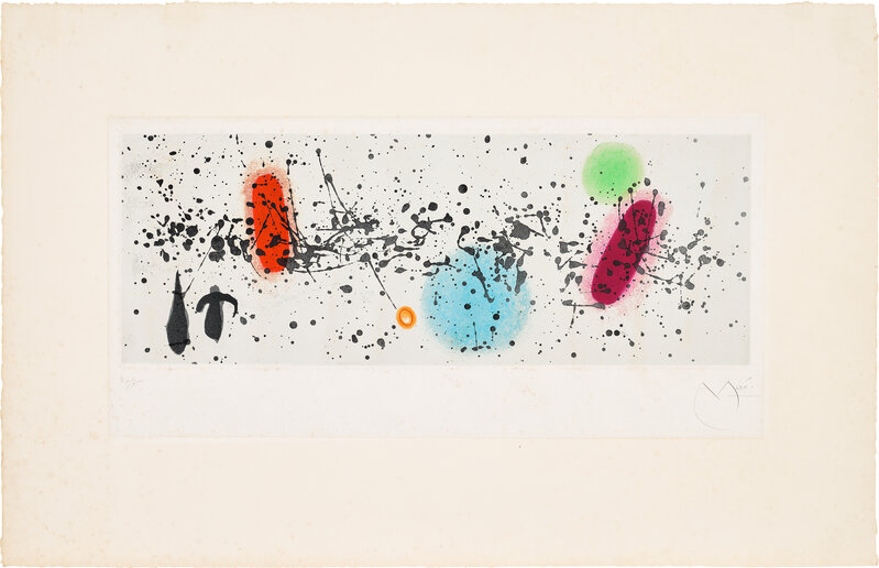 Joan Miró, ‘Ouvrage de vent II (Work of the Wind II) (D. 343)’, 1962, Print, Aquatint in colours, on BFK Rives paper, with full margins., Phillips