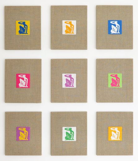 Elaine Reichek, ‘Swatches, Matisse 1–9’, 2007