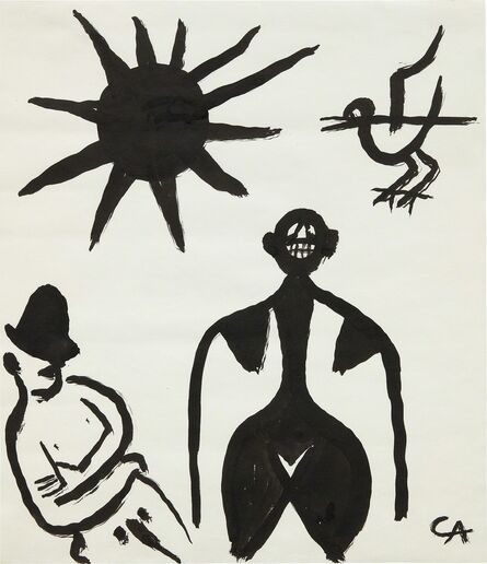 Alexander Calder, ‘Untitled (Man, Woman, Bird and Sun)’, ca.1968