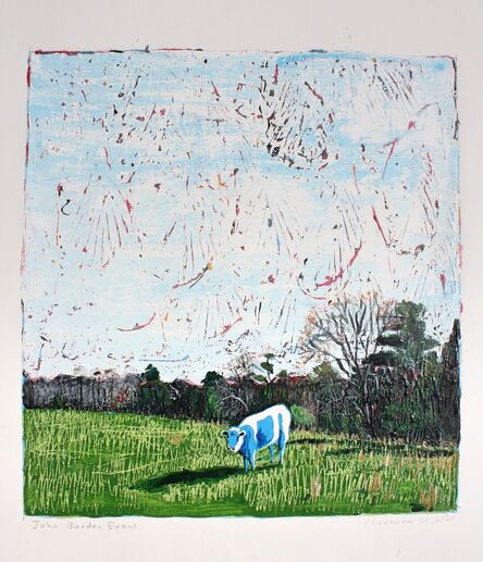 John Borden Evans, ‘Blue Cow’, 2020