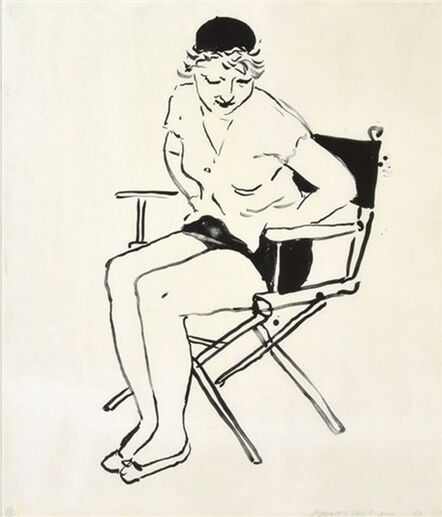 David Hockney, ‘CELIA IN A DIRECTORS CHAIR’, 1980