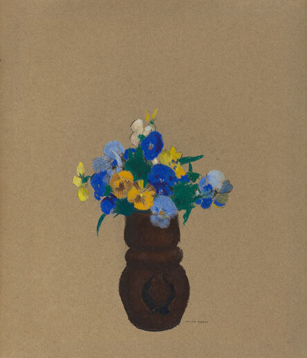 Odilon Redon, ‘Pansies’, ca. 1905