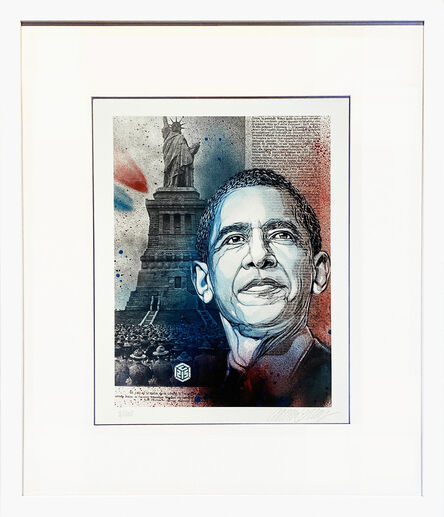 C215, ‘'Obama' (framed)’, 2020