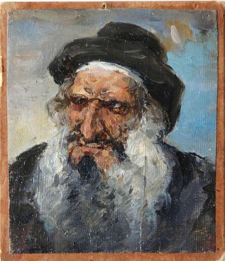 Vassily Dmitrievich Polenov, ‘Head of Old Jew in Hat ’, 1884