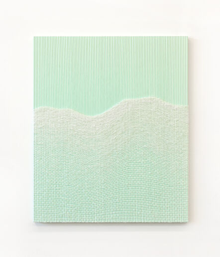 Mimi Jung, ‘White Live Edge Form on Pale Mint’, 2021