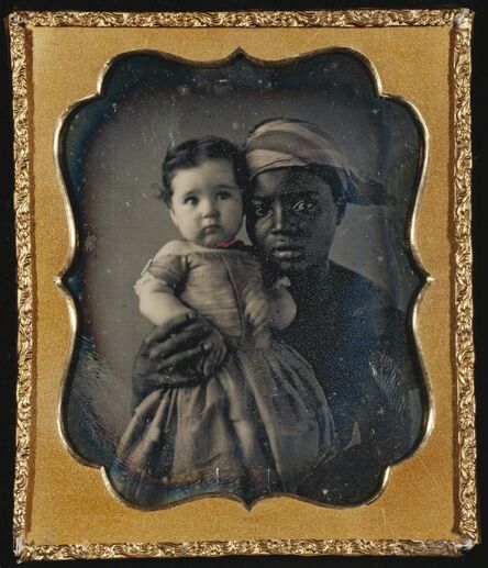 Unknown Artist, ‘Portrait of a Nurse and a Child’, ca. 1850