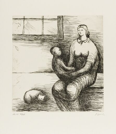 Henry Moore, ‘Mother and Child IX (Cramer 679)’, 1983