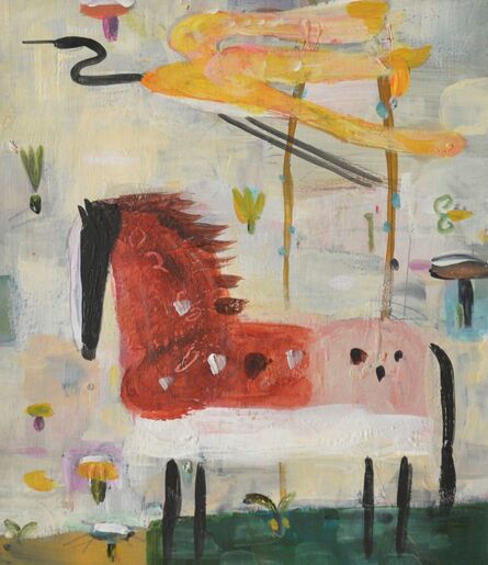 Valentina DuBasky, ‘Red Horse and Crane’, 2008