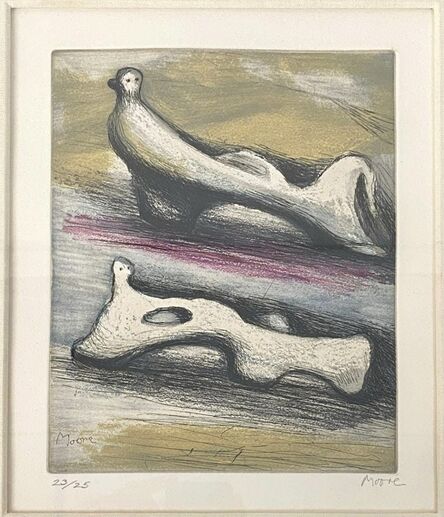 Henry Moore, ‘Two Reclining Figures’, 1983