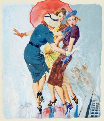 John Lagatta, ‘Women on a Rainy Day, Saturday Evening Post Cover, May 1939’, 1939