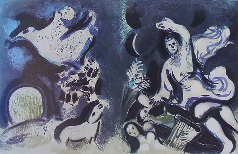 Marc Chagall, ‘Cover Drawings for the Bible ’, 1960, Print, Lithograph, Georgetown Frame Shoppe